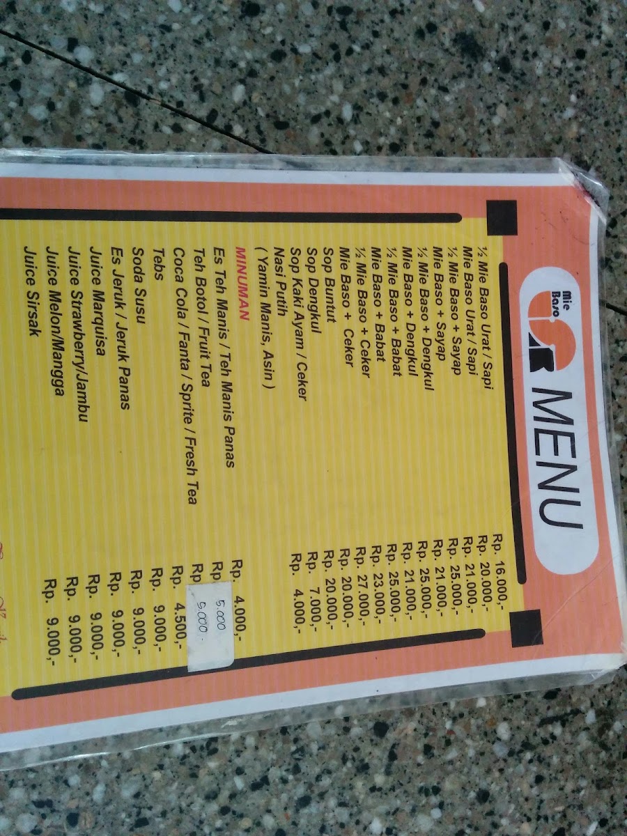 Menu Mie Baso Sr-6